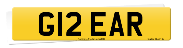 Registration number G12 EAR